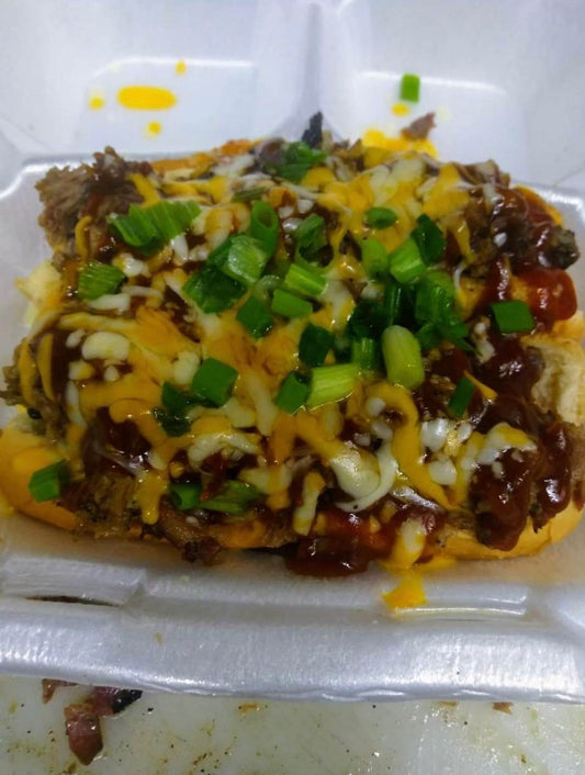 BRISKET LOADED HOT DOGS W/ CHIPS